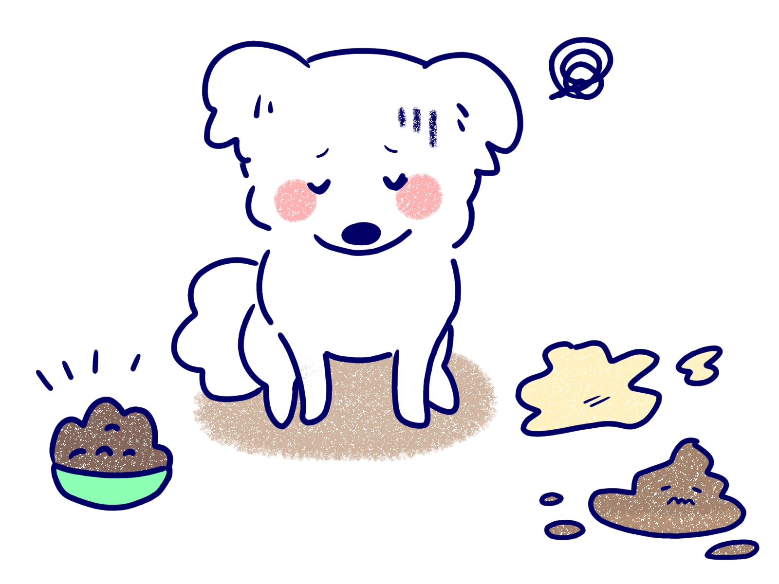 犬　トイレ　下痢